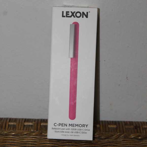 Lexon.  C-Pen Memory.  Ballpoint pen w/ 32 GB USB-C Drive - Picture 2 of 5